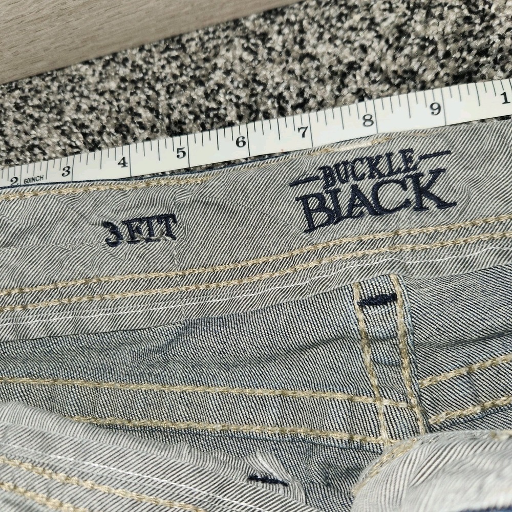 Buckle Black Fit 3 No.46 Mens Jeans 30x34 Darkwash Stretch Thick Stitch Western - Picture 5 of 12